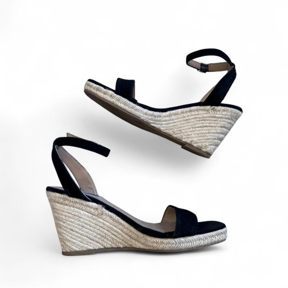 Steve Madden Black‎ and Tan Wedges